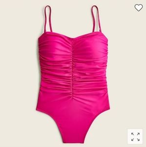 NWT J. Crew Ruched Sweetheart One-Piece Swimsuit size 20